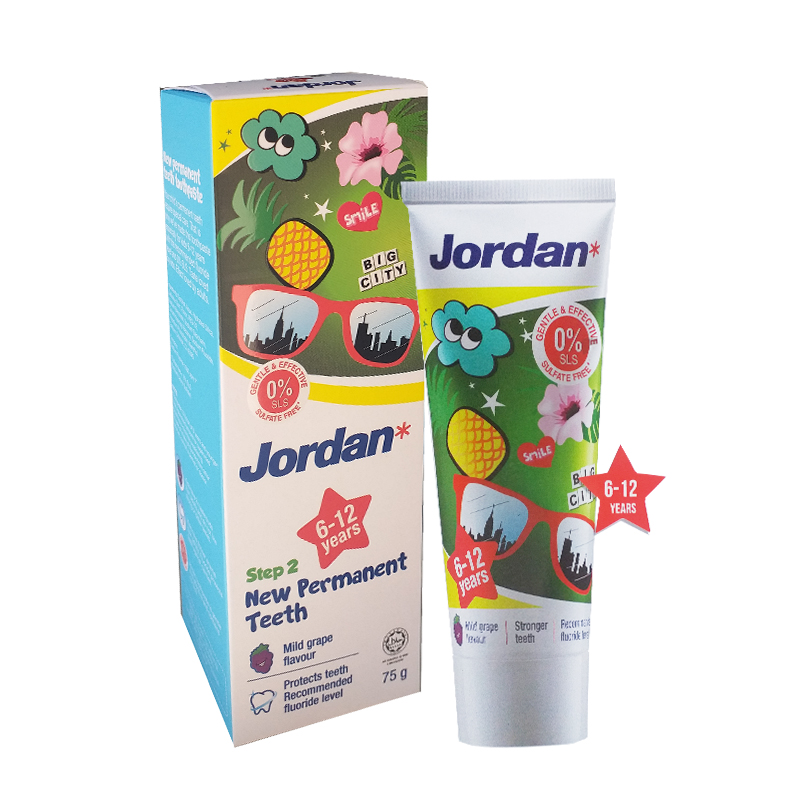 Jordan Kids Toothpaste Step 2 (6-12 Years) 75gr | Gogobli