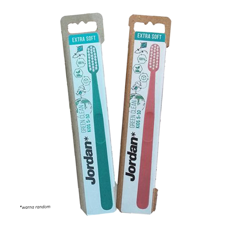 Jordan Kids Toothbrush Green Clean 5-10 Years Extra Soft | Gogobli