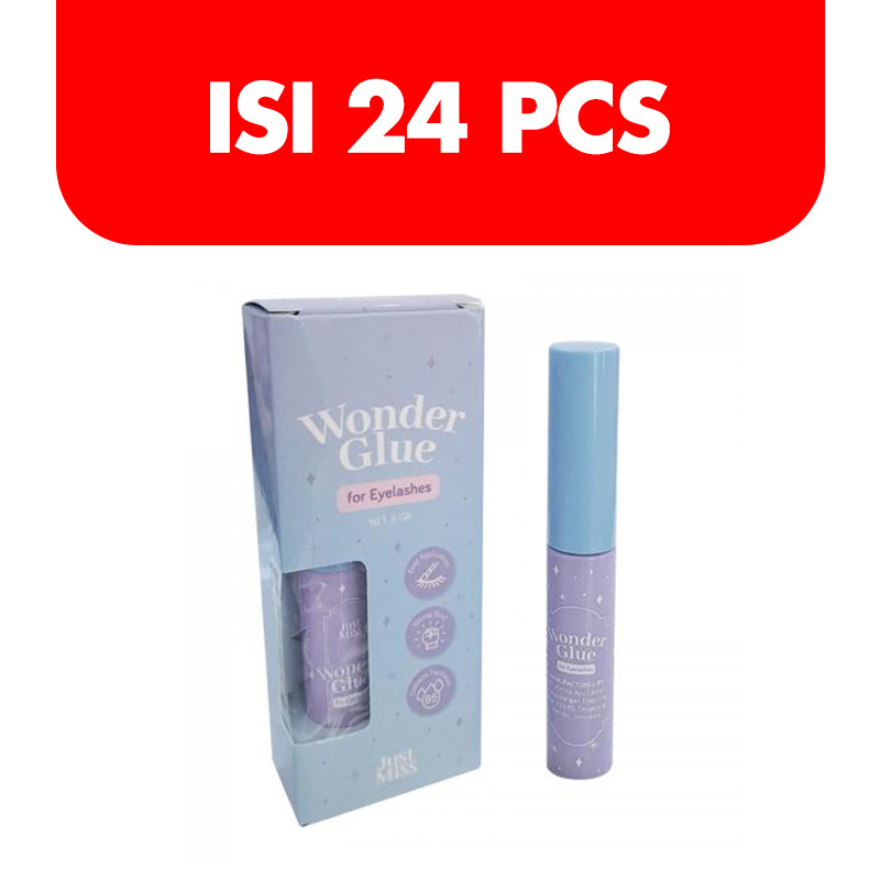 Just Miss Wonder Glue For Eyelashes Black 5gr (Isi 24pcs) | Gogobli