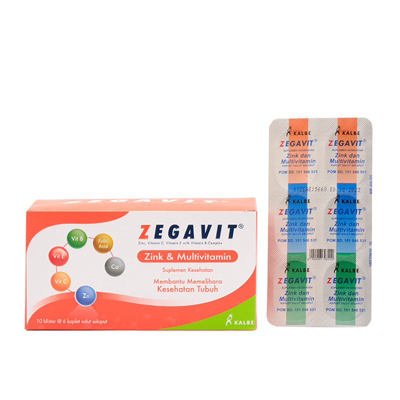 Zegavit Multivitamin And Zinc (10 Blister @6 Kaplet) | Gogobli