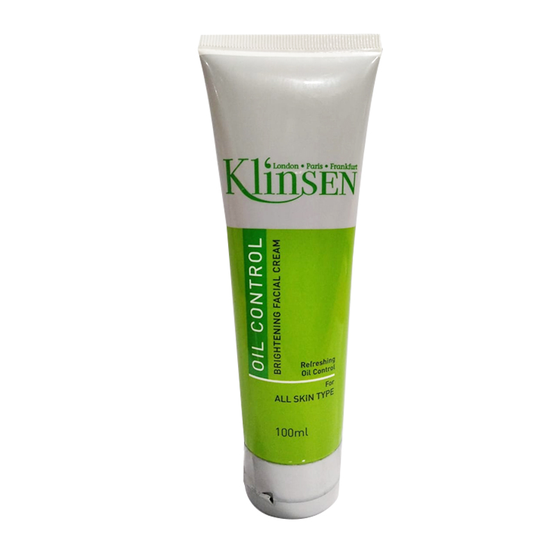 Klinsen Facial Cream Oil Control Whitening 100ml (ED: Okt 25) | Gogobli