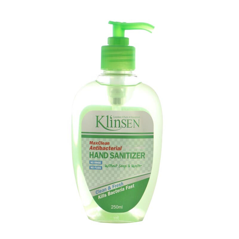 Klinsen Hand Sanitizer Anti Bacteria MaxClean 250ml (ED: Mar 23) | Gogobli
