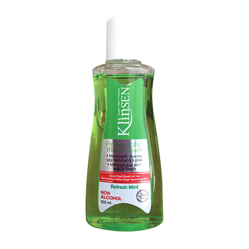 Klinsen Antiseptic Mouthwash Refresh Mint 100ml (ED: Mei 22) | Gogobli