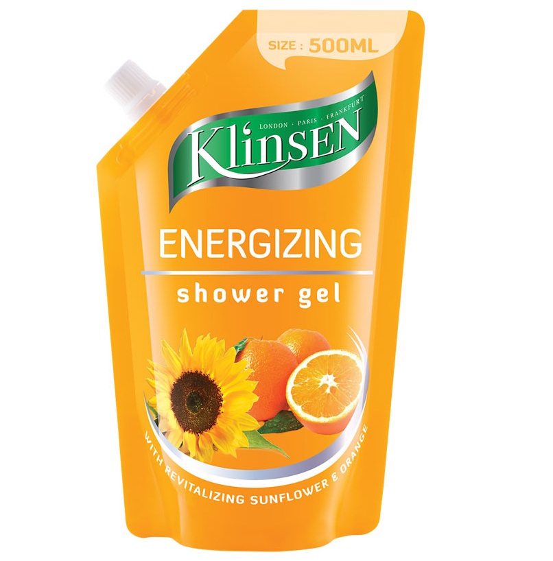 Klinsen Shower Gel Energizing 500ml Refill (ED: Jul 25) | Gogobli
