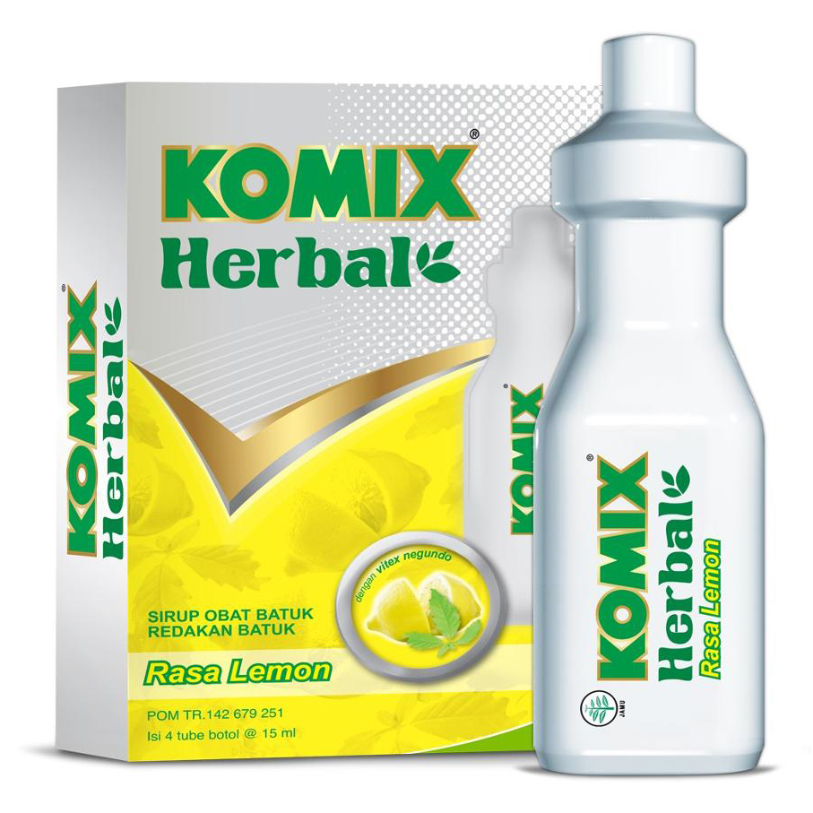 Komix Herbal Lemon (4 Tube @ 15ml) (ED: Jul 25) | Gogobli