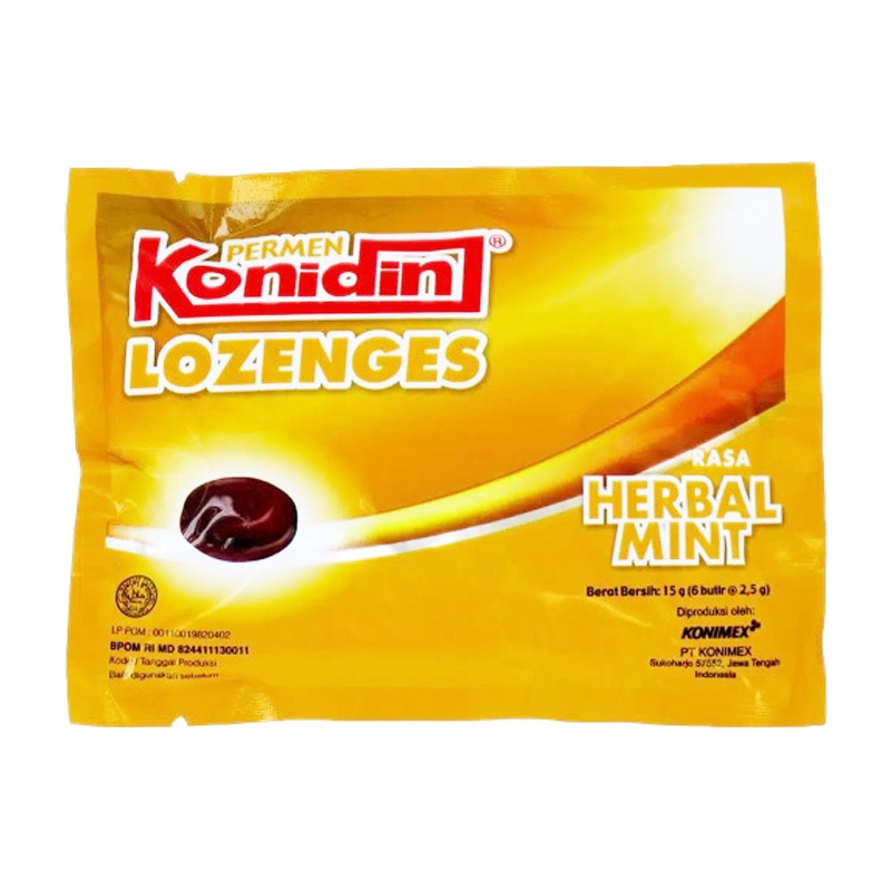 Konidin Lozenges Mint Herbal 15gr | Gogobli