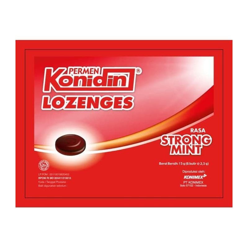 Konidin Lozenges Strong Mint 15gr | Gogobli