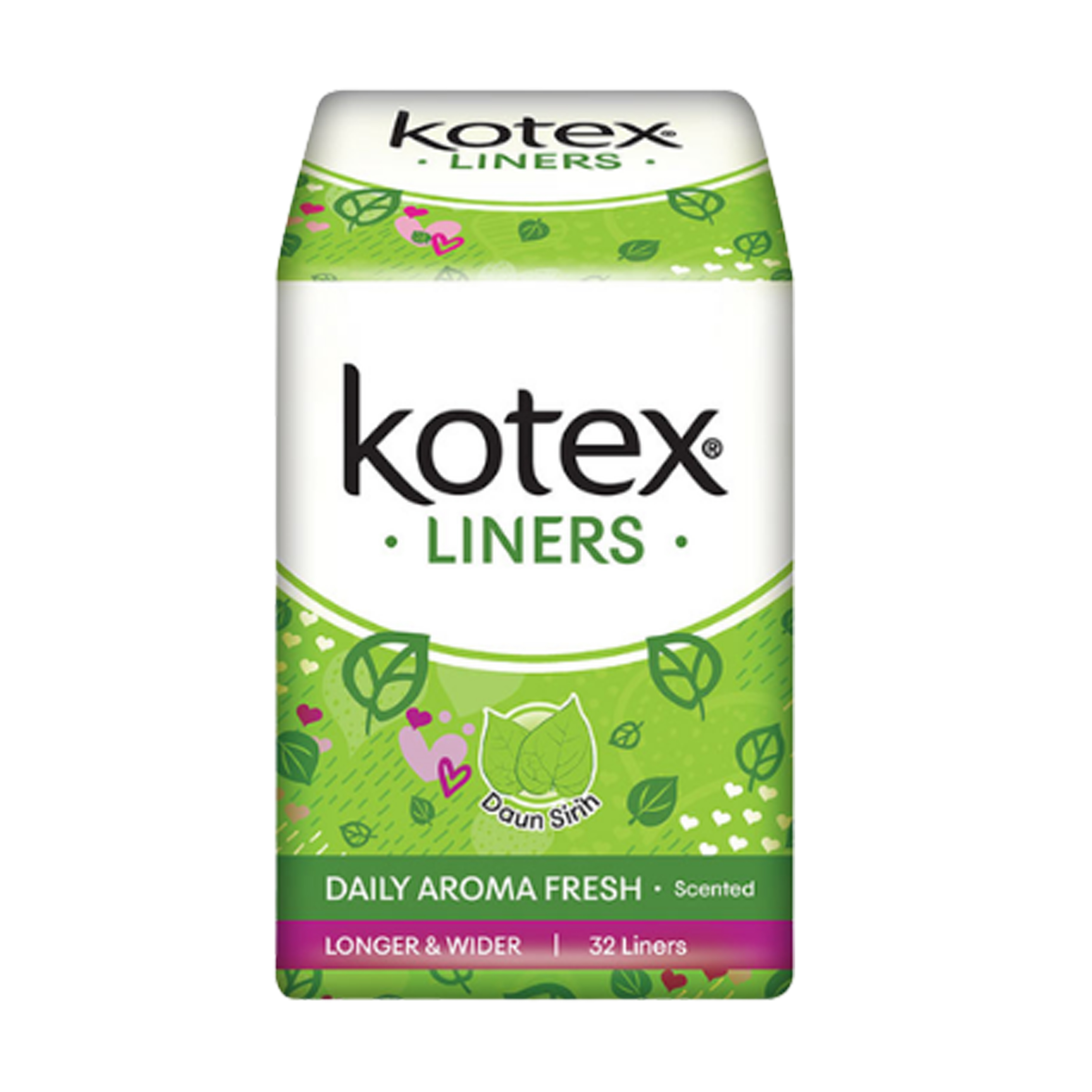 Jual Kotex Liners Daun Sirih Daily Aroma Fresh Longer & Wider 32s HBHoz
