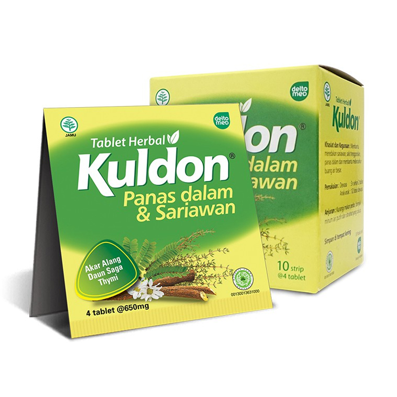 Kuldon Panas Dalam Dan Sariawan Box (10 Strip @ 4 Tablet) | Gogobli