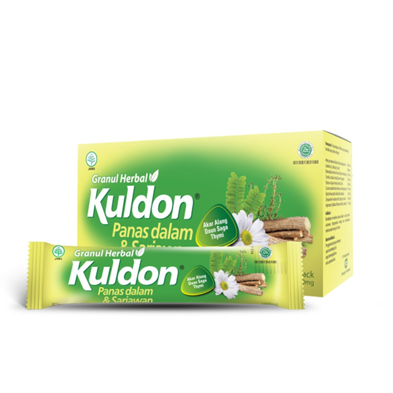 Kuldon Granul Herbal Panas Dalam Dan Sariawan Box (10 Stickpack) | Gogobli