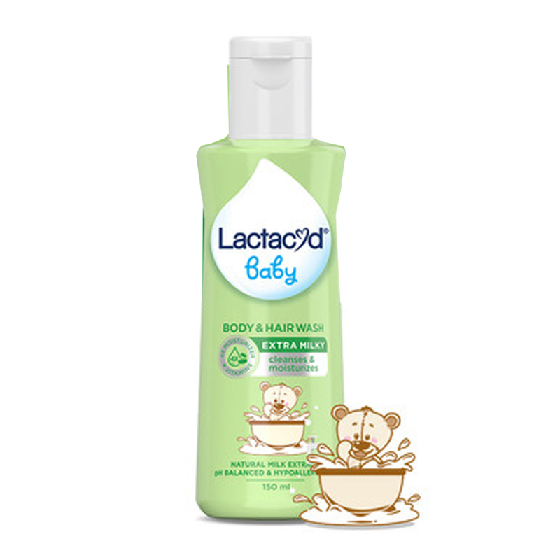 Lactacyd Baby Body & Hair Wash Extra Milky 150ml | Gogobli