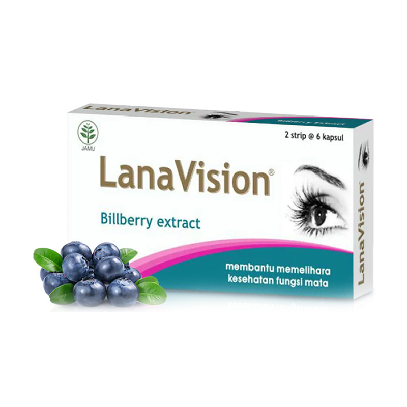 Lana Vision Billberry Extract (2 Strip @6 Kapsul) | Gogobli