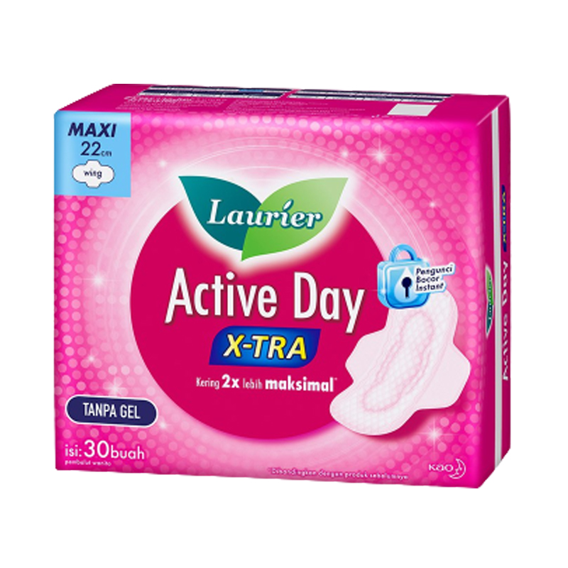 Laurier Active Day X-Tra Maxi 22cm Wing 30pcs | Gogobli