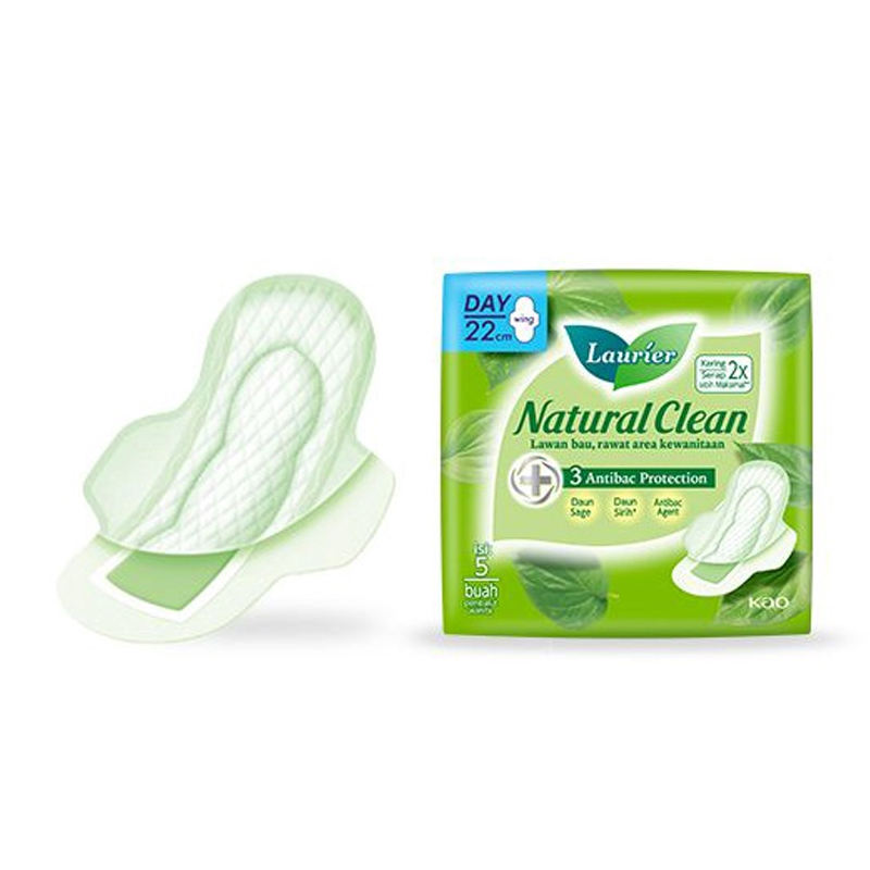 Laurier Natural Clean Wing 22cm 5s | Gogobli