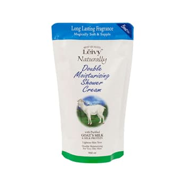 Leivy Shower Cream Refill Goats Milk 900ml | Gogobli