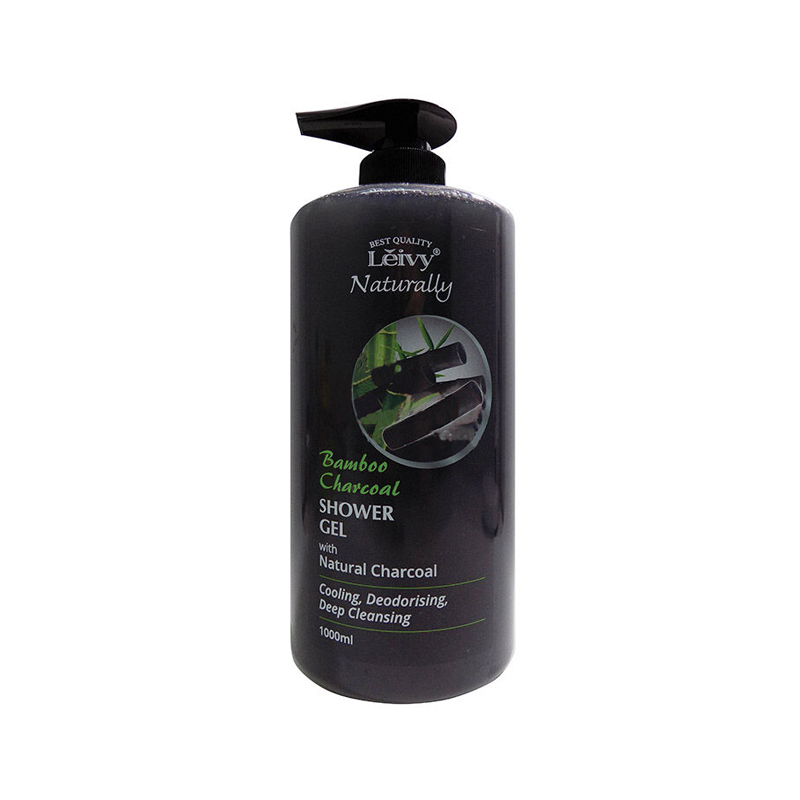 Leivy Naturally Bamboo Chacoal Shower Gel W/ Natural Charcoal 1000ml | Gogobli