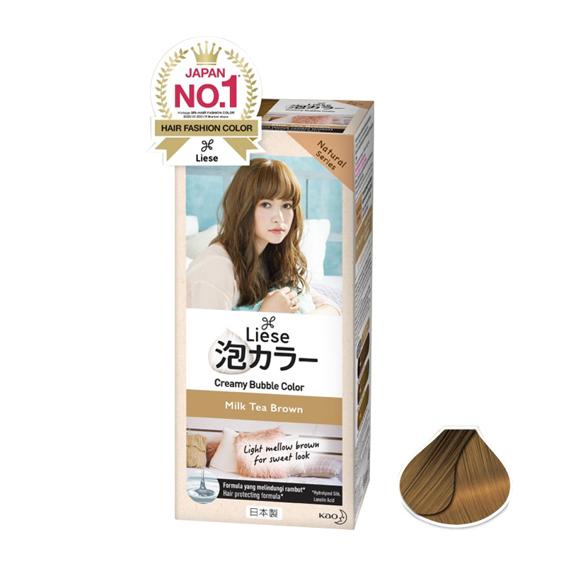 Liese Blaune Creamy Bubble Color Milk Tea Brown 108ml | Gogobli