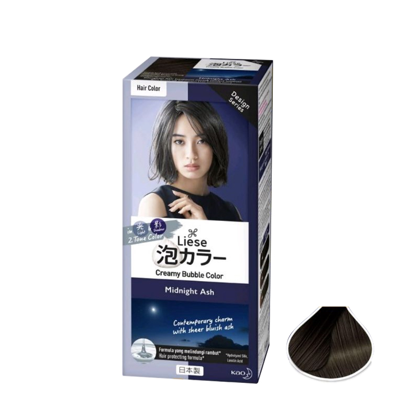 Liese Blaune Creamy Bubble Color Midnight Ash 108ml | Gogobli