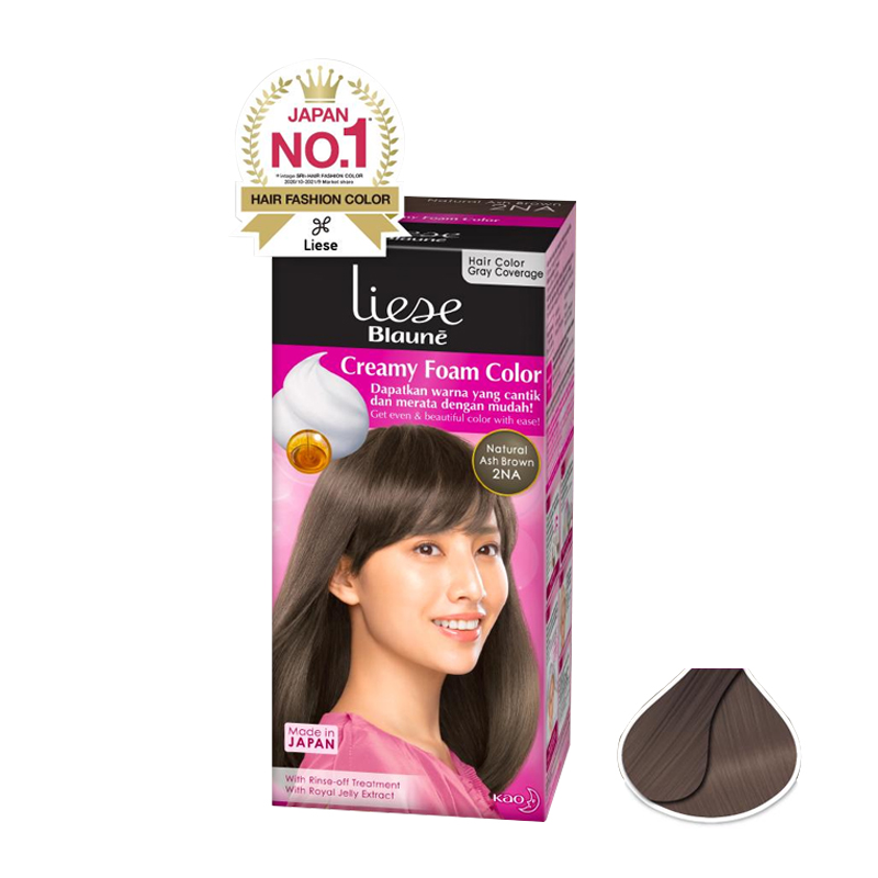 Liese Blaune Creamy Foam Color Ash Brown 2NA 108ml | Gogobli