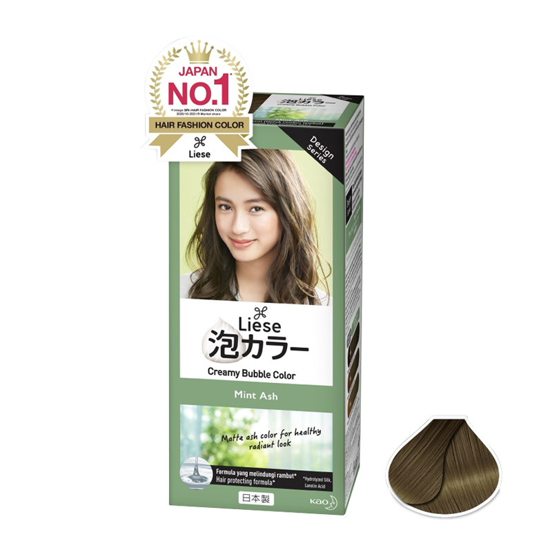 Liese Blaune Creamy Bubble Color Mint Ash 108ml | Gogobli