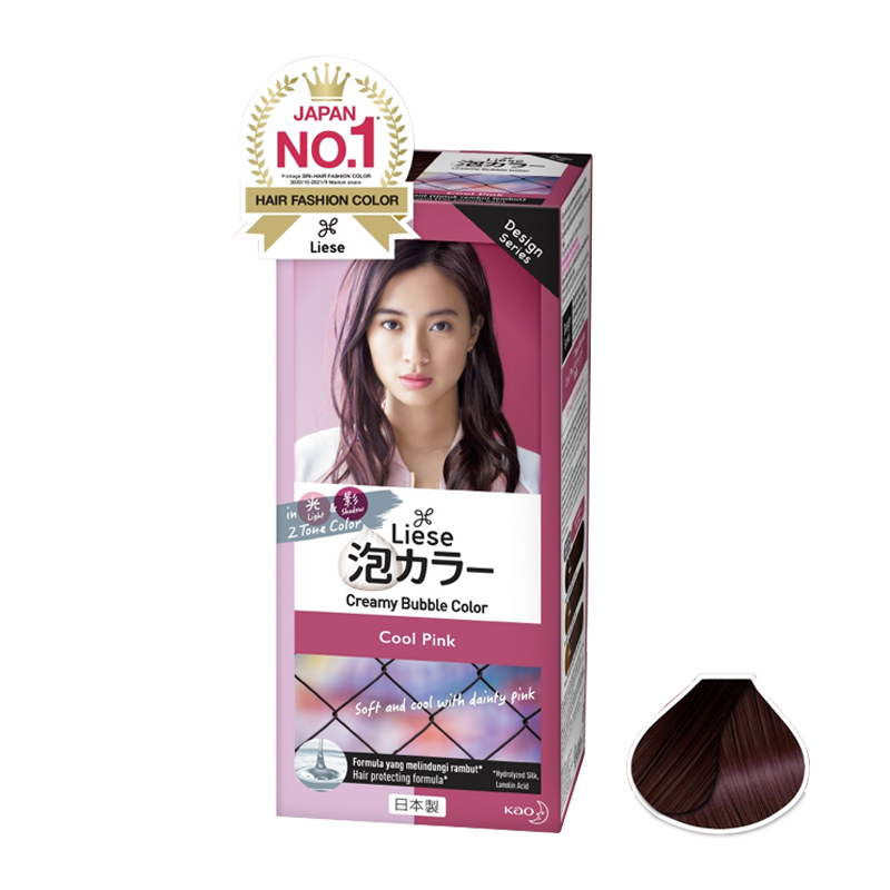Liese Blaune Creamy Bubble Color Cool Pink 108ml | Gogobli