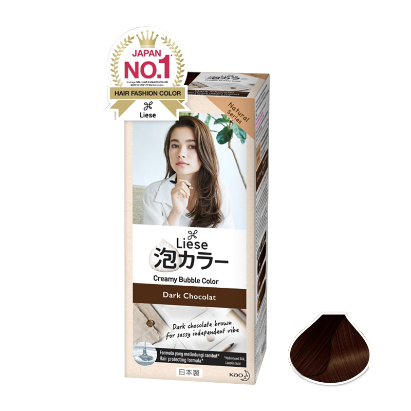 Liese Blaune Creamy Bubble Color Dark Chocolate 108ml | Gogobli