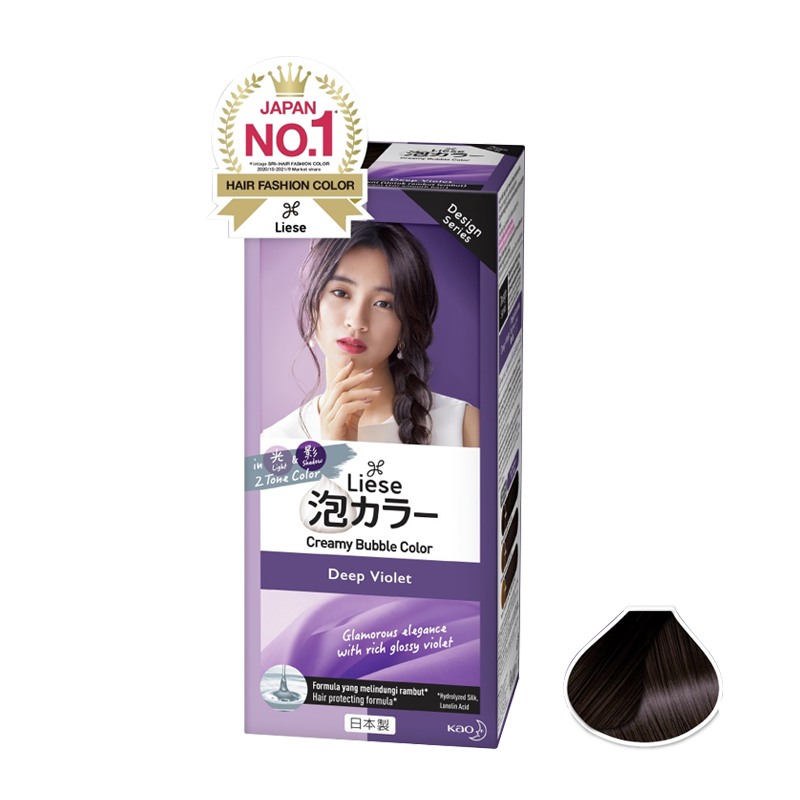 Liese Blaune Creamy Bubble Color Deep Violet 108ml | Gogobli