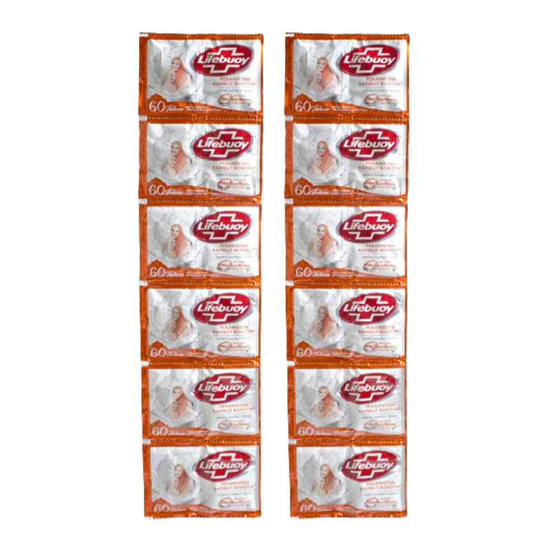 Lifebuoy Shampoo Perawatan Rambut Rontok Sachet 9ml (Renceng 12pcs) | Gogobli