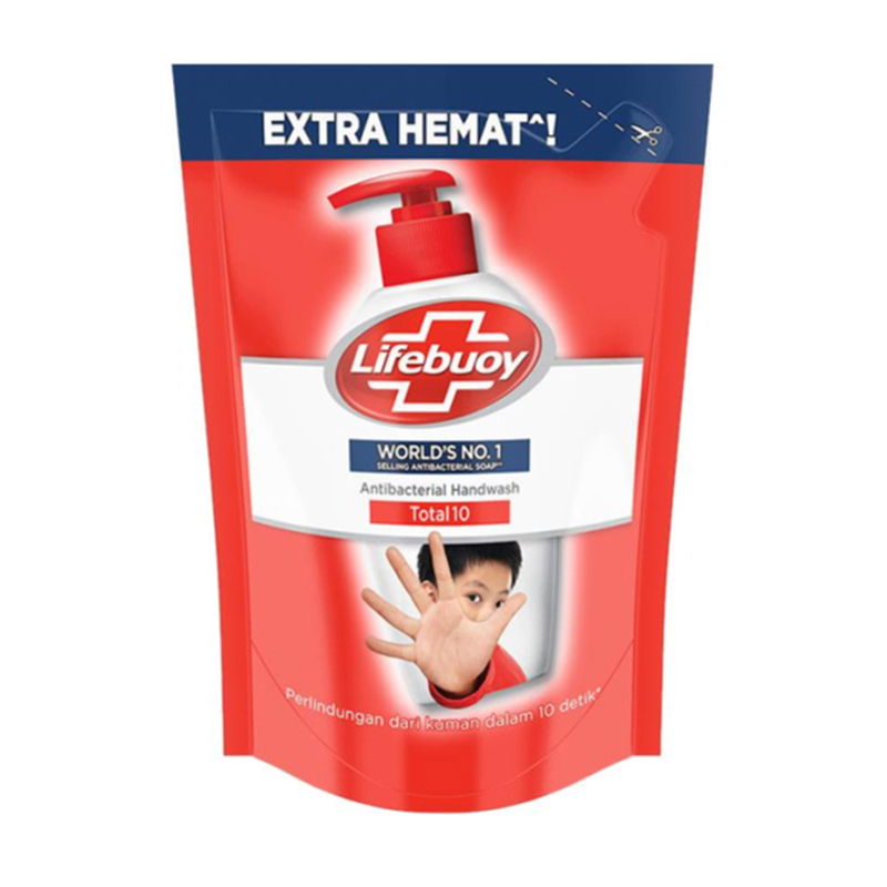 Lifebuoy Antibacterial Hand Wash Total 10 Refill 180ml | Gogobli