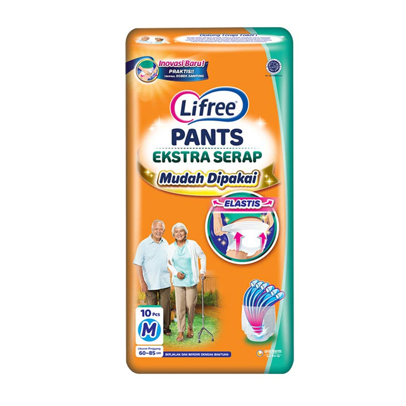 Lifree Popok Celana Ekstra Serap Dewasa M 10pcs | Gogobli
