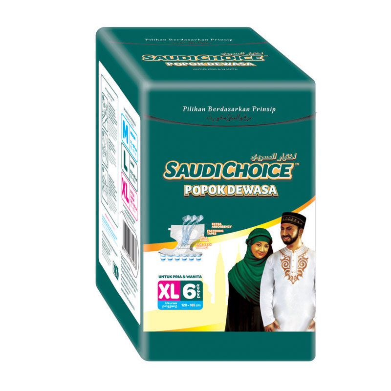 Saudi Choice Popok Dewasa XL 6pcs | Gogobli