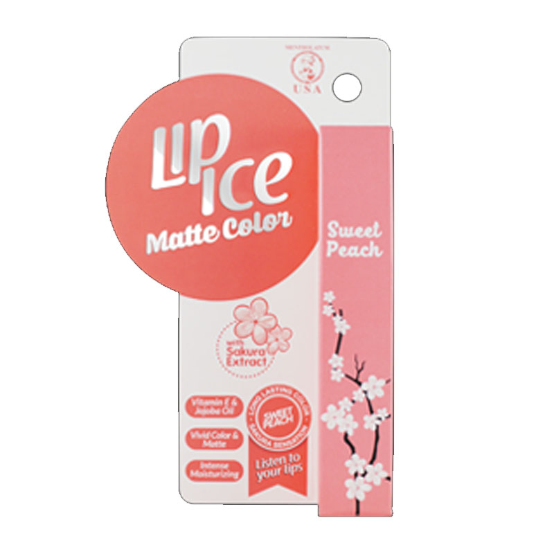 Lip Ice Matte Color Sweet Peach | Gogobli