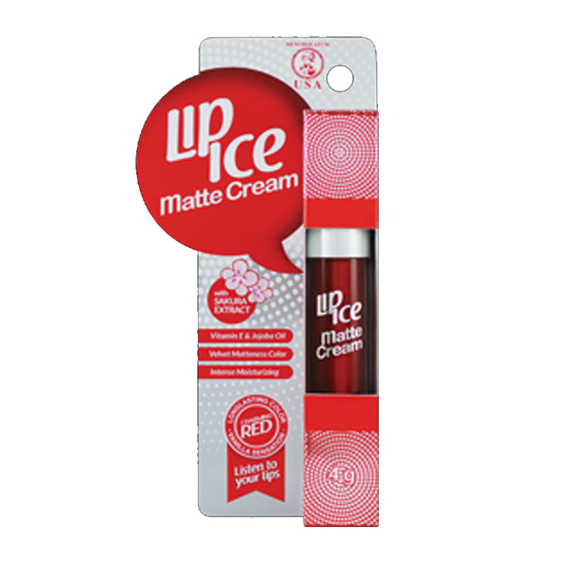 Lip Ice Matte Cream Charming Red | Gogobli