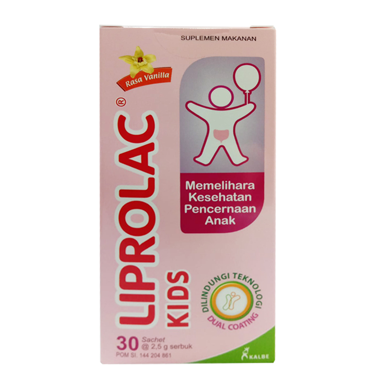 Liprolac Kids Serbuk Rasa Vanilla (30 Sachet @ 2.5gr) | Gogobli