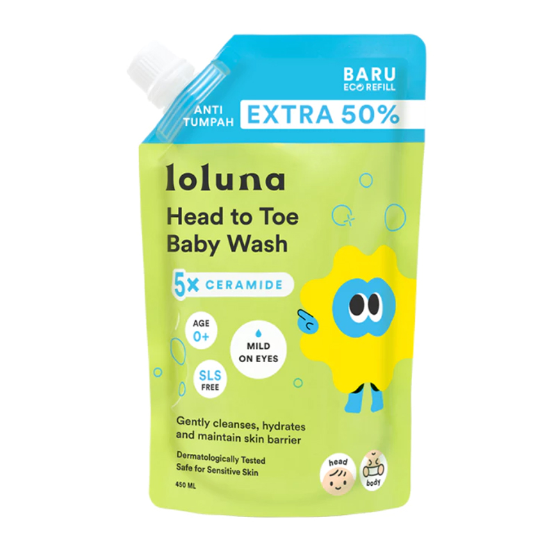 Loluna Head To Toe Baby Wash 450 Ml | Gogobli