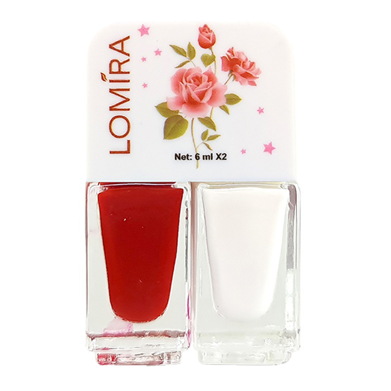 Lomira Nail Polish 2in1 Dual Color K202 (6x2ml) | Gogobli