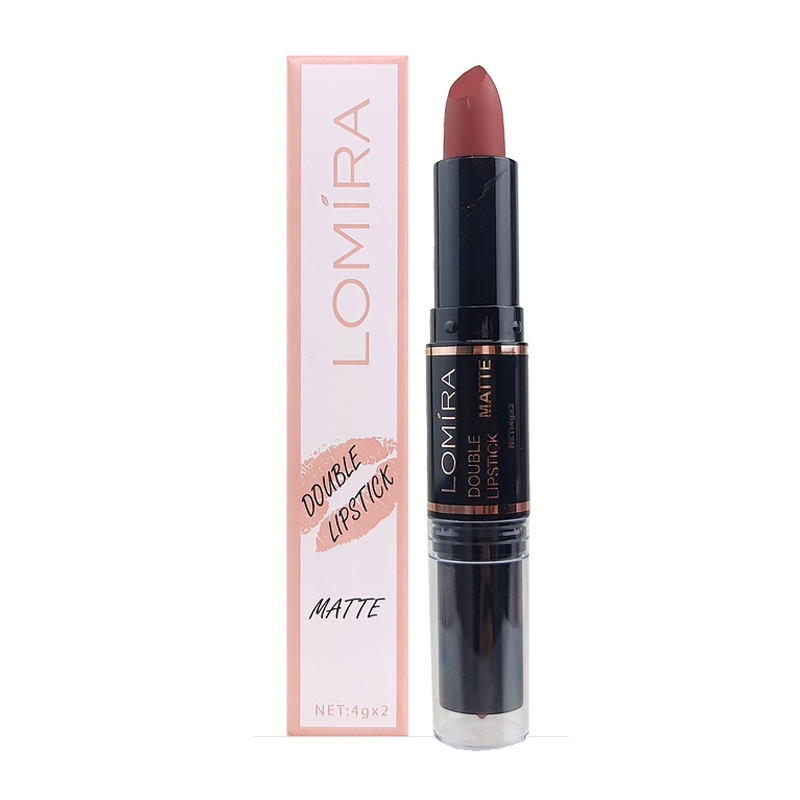 Lomira Double Lipstick Matte 2in1 (2x4gr) | Gogobli