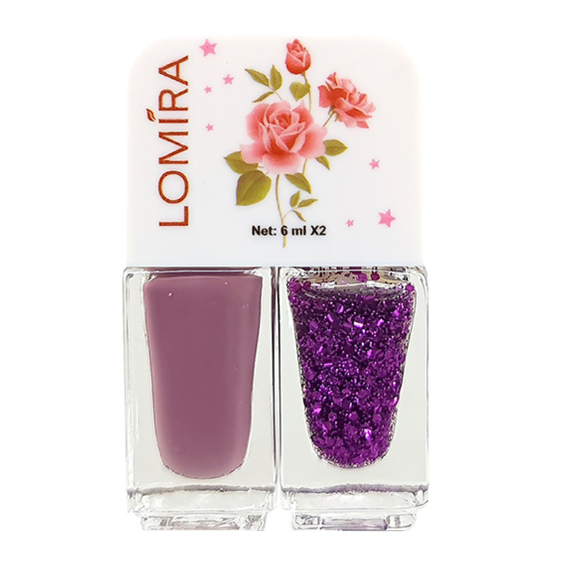 Lomira Nail Polish 2in1 Dual Color K205 (6x2ml) | Gogobli