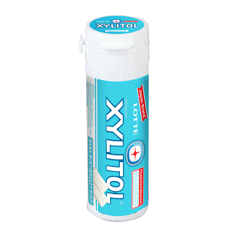 Lotte Xylitol Breezy Mint 27.55gr | Gogobli