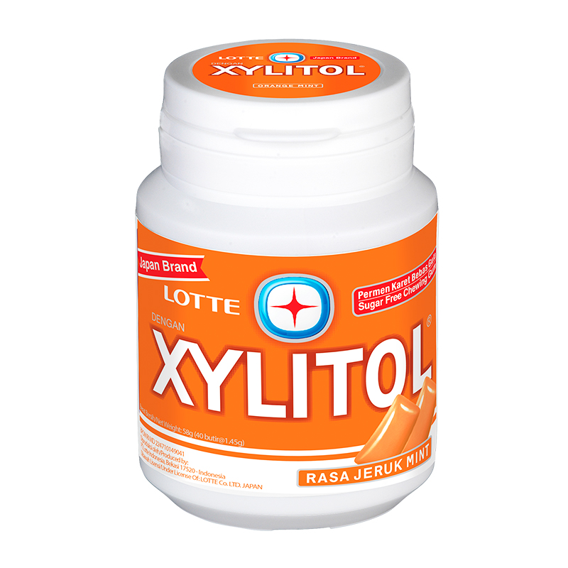 Jual Lotte Xylitol Jeruk Mint 58gr HBHoz