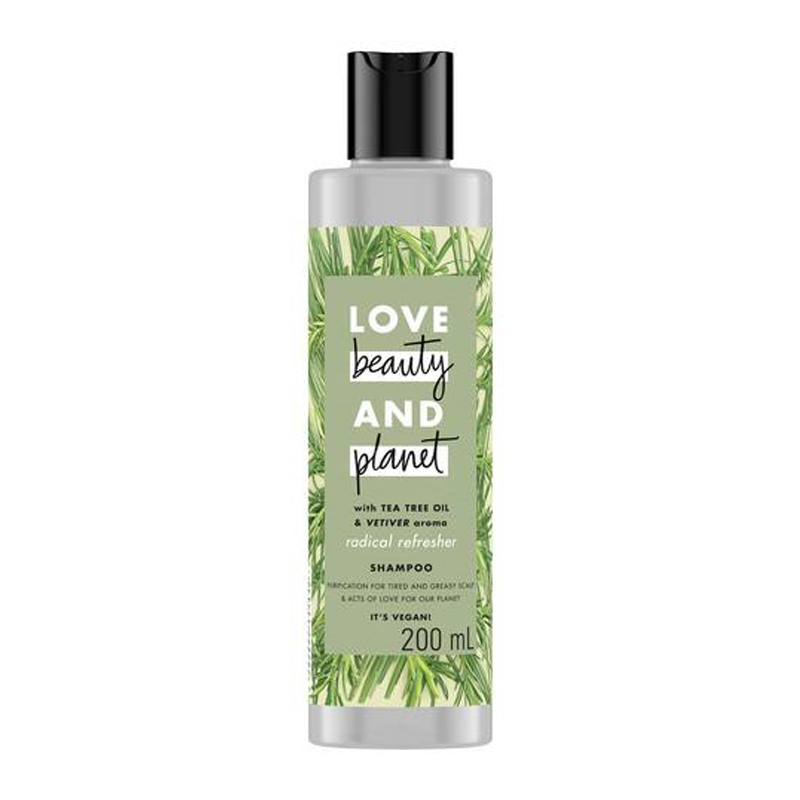 Love Beauty And Planet Hair Shampoo Tea Tree Oil And Vetiver 200ml | Gogobli