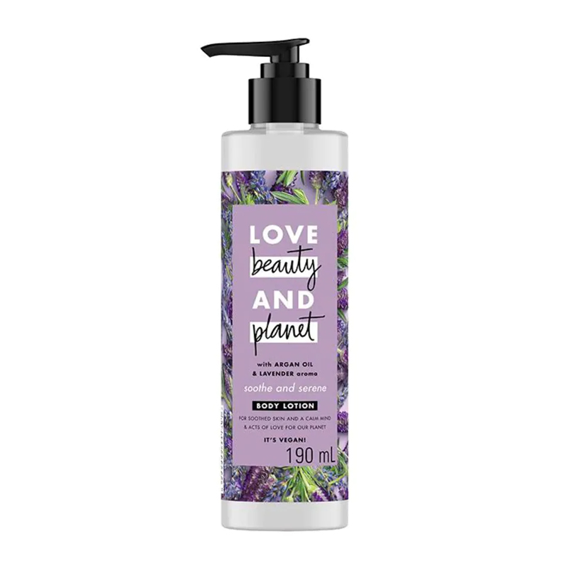 Love Beauty And Planet Body Lotion Argan Oil And Lavender 190ml | Gogobli