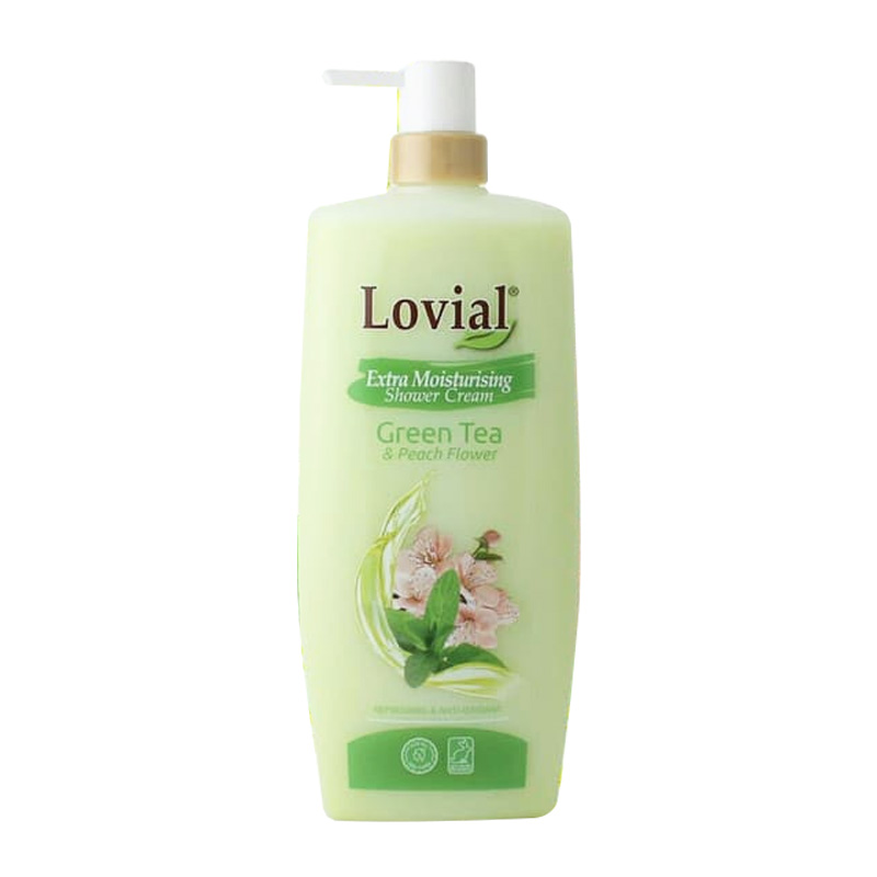 Lovial Shower Cream Green Tea And Peach Flower 1000ml | Gogobli