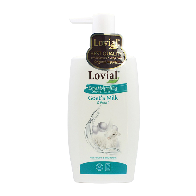 Lovial Shower Cream Goats Milk And Pearl Pump 500ml | Gogobli