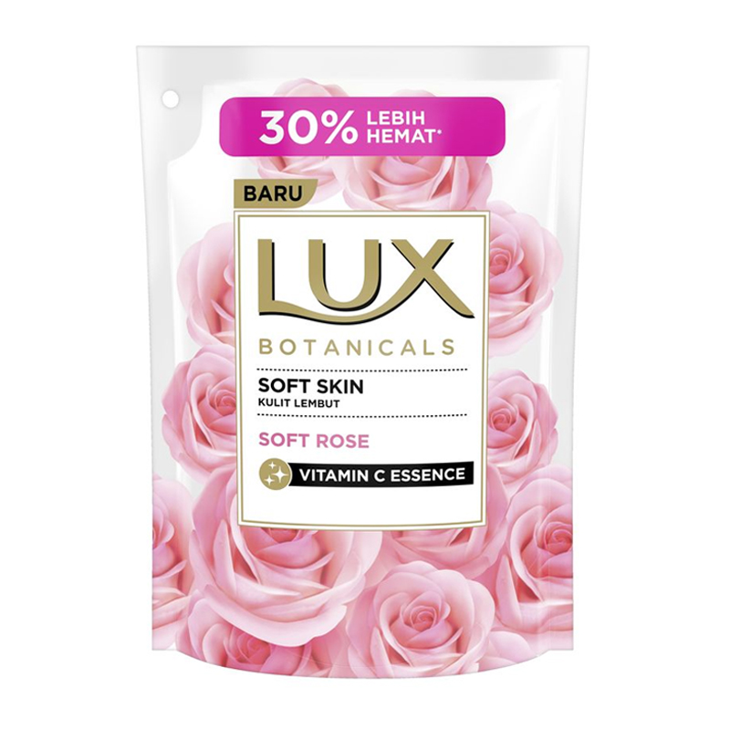 Lux Botanicals Body Wash Soft Rose Refill 400ml | Gogobli