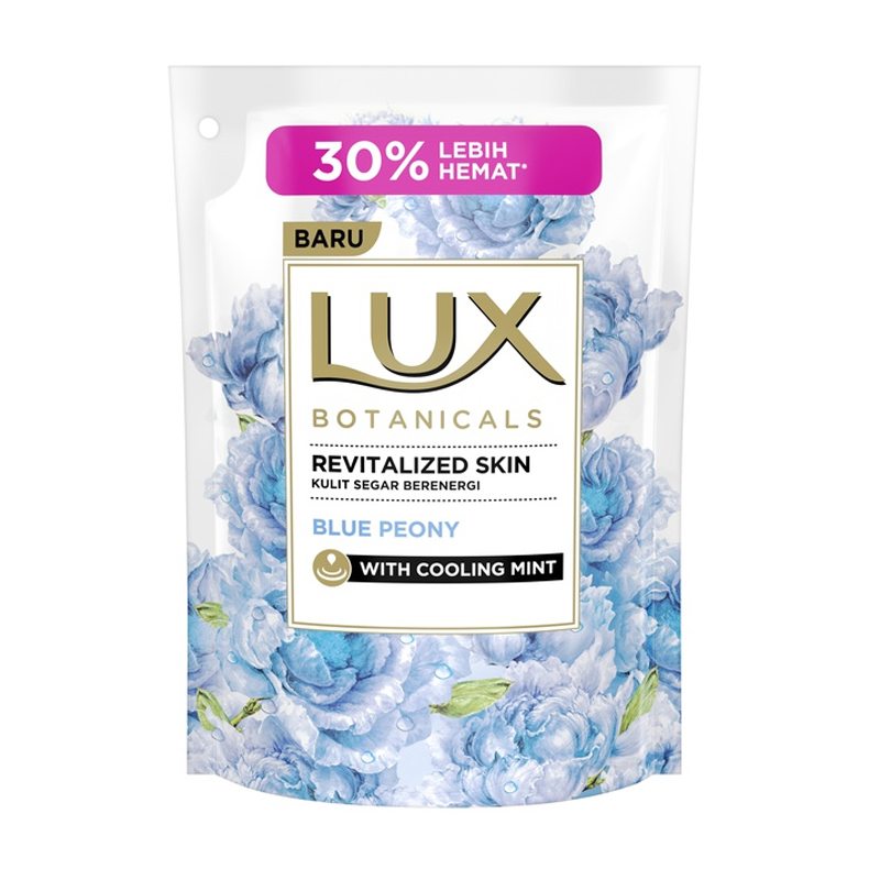 Lux Botanicals Body Wash Blue Peony Refill 450ml | Gogobli