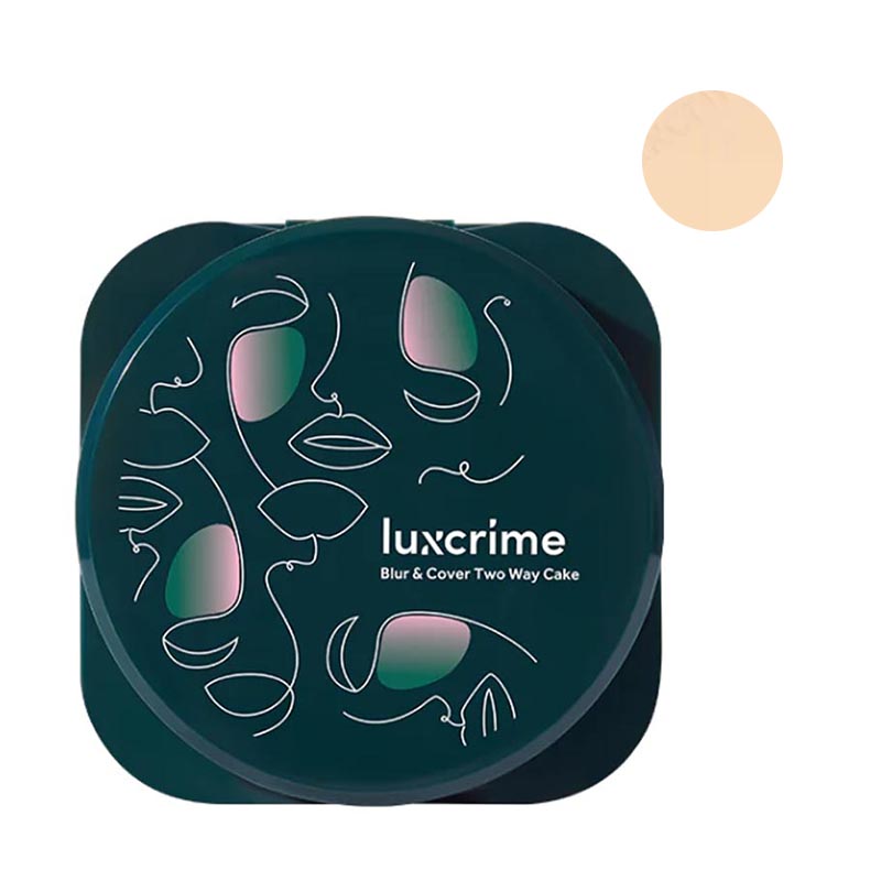 Luxcrime Mini Blur & Cover Two Way Cake In Butter Cream | Gogobli