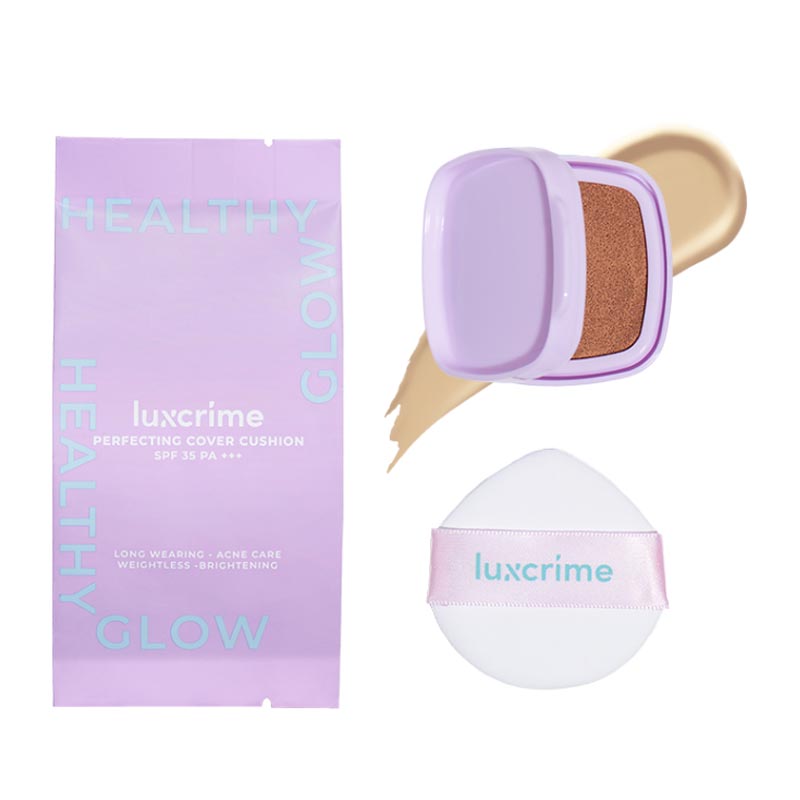 Luxcrime Perfecting Cover Cushion Healthy Glow (SPF35 PA +++) Refill N00 | Gogobli