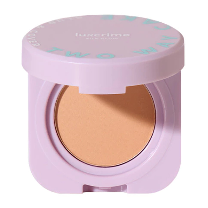 Luxcrime Mini Blur & Cover Two Way Cake Silk Glow Buttercream | Gogobli