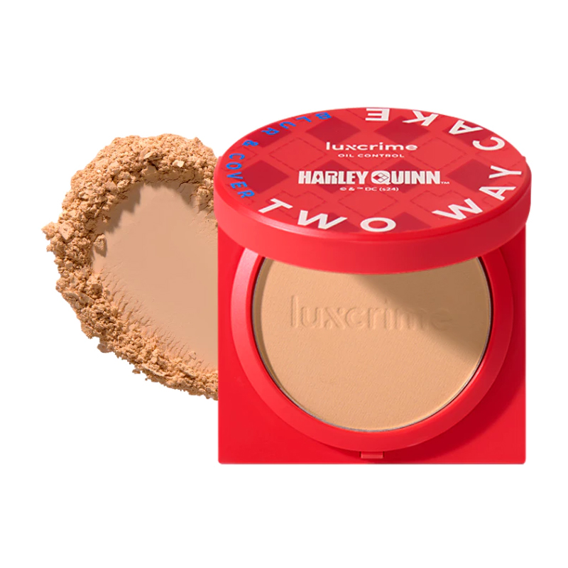 Luxcrime Harley Quinn Blur & Cover Two Way Cake Oil Control Opera | Gogobli